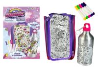 Bidon 500ml z Jednorożcem i torbą do kolorowania. Wydawca: Norimpex. SmakLiter.pl Opakowanie Bidon 500ml z Jednorożcem i torbą do kolorowania