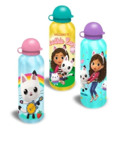 Bidon aluminiowy Koci Domek Gabi 500ml MIX. Wydawca: Kids Euroswan. SmakLiter.pl Opakowanie Bidon aluminiowy Koci Domek Gabi 500ml MIX