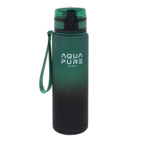Bidon Aqua Pure green/black 600ml ASTRA. Wydawca: ASTRA papiernicze. SmakLiter.pl Opakowanie Bidon Aqua Pure green/black 600ml ASTRA