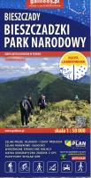 Bieszczadzki Park Narodowy - mapa laminowana 2025. Autor: Opracowanie zbiorowe. SmakLiter.pl Okładka książki Bieszczadzki Park Narodowy - mapa laminowana 2025
