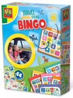 Bingo podróżne naklejki na szybę auta 64szt. Wydawca: SES. SmakLiter.pl Opakowanie Bingo podróżne naklejki na szybę auta 64szt
