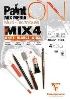 Opakowanie Blok A3 białych papierów mix4 250g 12ark