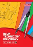 Blok A4/10K techniczny kolorowy (20szt) HERLITZ. Wydawca: HERLITZ. SmakLiter.pl Opakowanie Blok A4/10K techniczny kolorowy (20szt) HERLITZ
