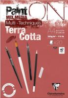 Opakowanie Blok A4 papier w kolorze terakoty 250g 20ark