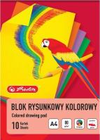 Opakowanie Blok rysunkowy A4/10K kolorowy 80g (20szt) HERLITZ