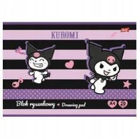 Blok rysunkowy A4/20K 80g/m2 Kuromi (10szt). Wydawca: UNIPAP. SmakLiter.pl Opakowanie Blok rysunkowy A4/20K 80g/m2 Kuromi (10szt)