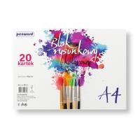 Blok rysunkowy A4 kolor 80g 20 kartek. Wydawca: PENWORD. SmakLiter.pl Opakowanie Blok rysunkowy A4 kolor 80g 20 kartek