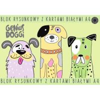 Opakowanie Blok rysynkowy A4/15K biały Genius Doggi (10szt)