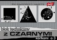 Opakowanie Blok techniczny A3 10k z czarnymi kartkami 180 g pakiet 10 sztuk