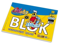 Blok techniczny A3 250g 10 kartek. Wydawca: Alfa Pastello. SmakLiter.pl Opakowanie Blok techniczny A3 250g 10 kartek