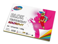 Blok techniczny A4 160g kolorowy 10 kartek. Wydawca: Alfa Pastello. SmakLiter.pl Opakowanie Blok techniczny A4 160g kolorowy 10 kartek