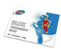 Blok techniczny A4 170g 10 kartek. Wydawca: Alfa Pastello. SmakLiter.pl Opakowanie Blok techniczny A4 170g 10 kartek