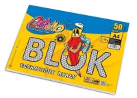 Blok techniczny A4 170g 50 kartek. Wydawca: Alfa Pastello. SmakLiter.pl Opakowanie Blok techniczny A4 170g 50 kartek