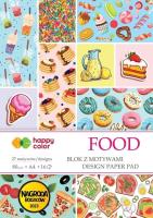Blok z motywami Food A4 16 ark HAPPY COLOR. Wydawca: GDD. SmakLiter.pl Opakowanie Blok z motywami Food A4 16 ark HAPPY COLOR