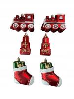 Opakowanie Bombki na choinkę 6szt Lokomotywa, Prezenty