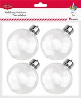 Bombki plastikowe kule 8cm 4szt. Wydawca: Titanum. SmakLiter.pl Opakowanie Bombki plastikowe kule 8cm 4szt