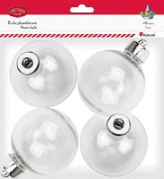 Bombki plastikowe kule 8cm 4szt. Wydawca: Titanum. SmakLiter.pl Opakowanie Bombki plastikowe kule 8cm 4szt