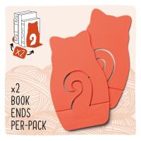 Opakowanie Book End 2 podpórki pod książki Kot