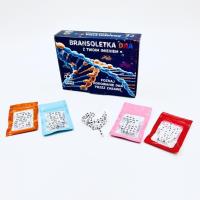 Bransoletka DNA z twoim imieniem. Wydawca: Science Boards. SmakLiter.pl Opakowanie Bransoletka DNA z twoim imieniem