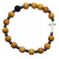 Opakowanie Bransoletka drewno krzyżyk