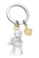 Opakowanie Brelok do kluczy 3D anioł cherubinek z harfą