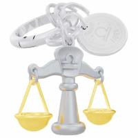 Opakowanie Brelok do kluczy 3D znak zodiaku Waga