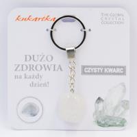 Brelok Dużo zdrowia czysty kwarc. Wydawca: Kukartka. SmakLiter.pl Opakowanie Brelok Dużo zdrowia czysty kwarc