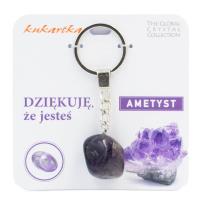 Opakowanie Brelok Dziękuję, że jesteś ametyst