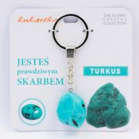 Brelok Jesteś skarbem turkus. Wydawca: Kukartka. SmakLiter.pl Opakowanie Brelok Jesteś skarbem turkus