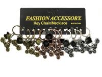 Opakowanie Brelok motocykl z kaskiem metalowy (12szt)