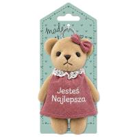 Opakowanie Brelok pluszowy miś - Jesteś Najlepsza