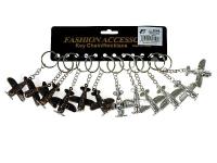 Opakowanie Brelok samolot metalowy (12szt)