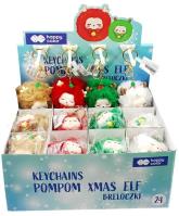Opakowanie Brelok X-Mas z pomponem mix HAPPY COLOR