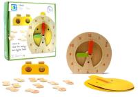 Opakowanie BS toys drewniany zegar do nauki