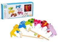 Opakowanie BS toys drewniany zestaw do gry krykieta zwierzęta