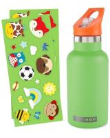 Opakowanie Butelka termiczna z naklejkami 380ml zielona