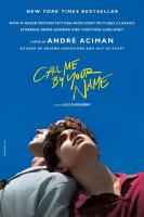 Okładka książki Call Me by Your Name wer. angielska