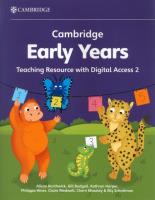 Okładka książki Cambridge Early Years Teaching Resource with Digital Access 2