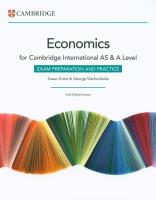 Okładka książki Cambridge International AS & A Level Economics Exam Preparation and Practice with Digital Access