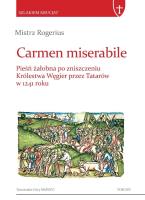 Okładka książki Carmen miserabile