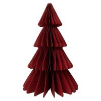 Opakowanie Choinka bordowa papierowa dekoracja 25cm