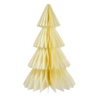 Opakowanie Choinka kremowa papierowa dekoracja 35cm