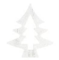 Choinki drewniane białe 6x5cm 2szt. Wydawca: Titanum. SmakLiter.pl Opakowanie Choinki drewniane białe 6x5cm 2szt