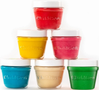 Ciastolina naturalna w słoiczkach 6 kolorów. Wydawca: ChildGen. SmakLiter.pl Opakowanie Ciastolina naturalna w słoiczkach 6 kolorów