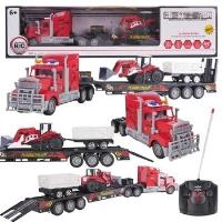 Ciężarówka z traktorem i przyczepką. Wydawca: Maksik. SmakLiter.pl Opakowanie Ciężarówka z traktorem i przyczepką