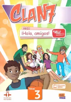 Okładka książki Clan 7 con Hola amigos 3 podręcznik + kod dostępu