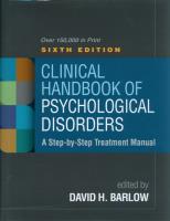Clinical Handbook of Psychological Disorders, Sixth Edition. Wydawca: Guilford Press. SmakLiter.pl Opakowanie Clinical Handbook of Psychological Disorders, Sixth Edition