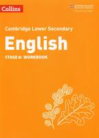 Collins Cambridge Lower Secondary English - Lower Secondary English Workbook: Stage 8. Autor: Gould Mike, Patterson Richard, Ramage Alison. SmakLiter.pl Okładka książki Collins Cambridge Lower Secondary English - Lower Secondary English Workbook: Stage 8