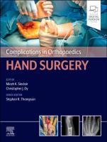 Okładka książki Complications in Orthopaedics. Hand Surgery