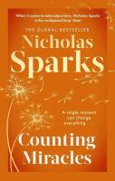 Counting Miracles wer. angielska. Autor: Nicholas Sparks. SmakLiter.pl Okładka książki Counting Miracles wer. angielska